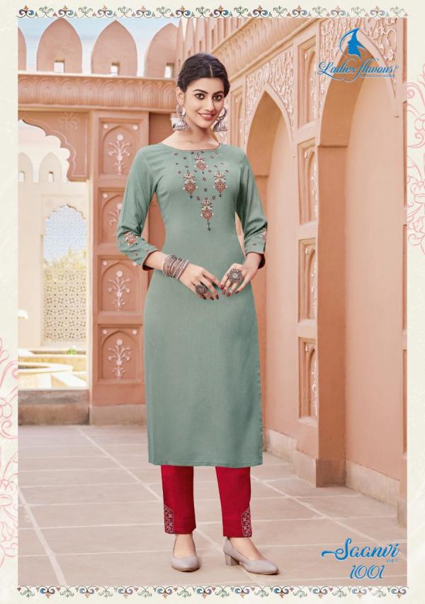 LF Saanvi 4 Rayon Kurti with Bottom Collection